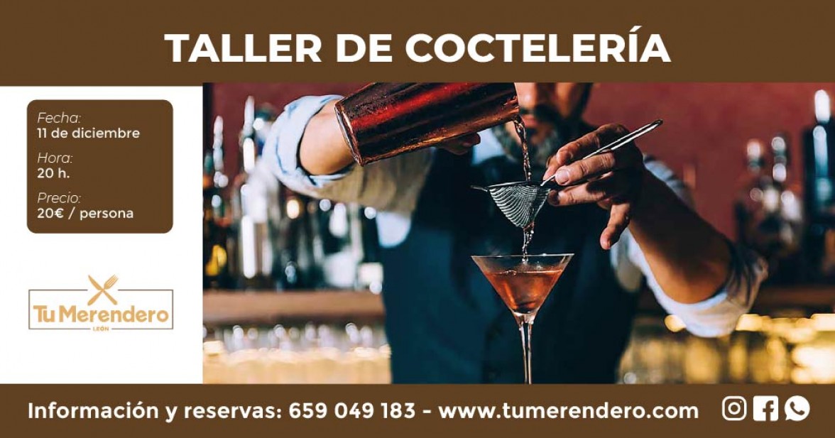 Taller de Coctelería - Eventos Merendero | con cocina para organizar eventos en